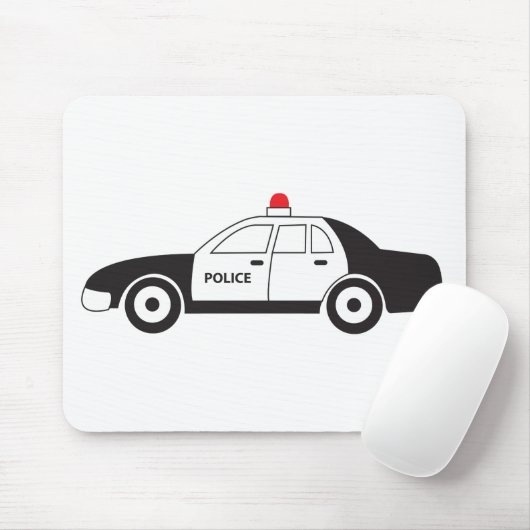 Tapis De Souris Conception de voiture de la police de jouets (Avec souris)