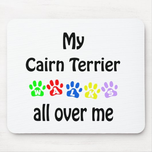 Tapis De Souris Conception des marches de Cairn Terrier (Devant)