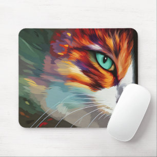 Tapis De Souris Conception des yeux de chat