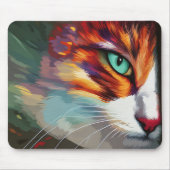 Tapis De Souris Conception des yeux de chat (Devant)