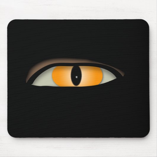 Tapis De Souris Conception des yeux mal (Devant)