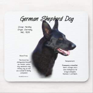 Tapis De Souris Conception d'histoire du chien de berger allemand