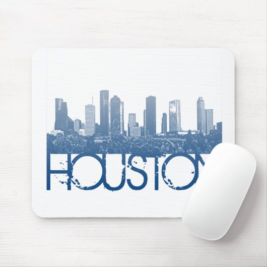 Tapis De Souris Conception d'horizon de Houston (Avec souris)