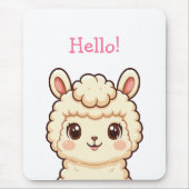 Tapis De Souris Conception d'illustration de lama mignon (Devant)