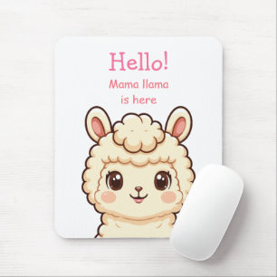 Tapis De Souris Conception d'illustration de lama mignon