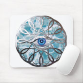 Tapis De Souris Conception d'oeil mystique Chrome (Avec souris)
