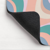 Tapis De Souris Conception d'ondes rétrogrades modernes multicolor (Coin)