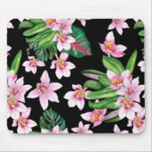 Tapis De Souris Conception d'orchidées à l'aquarelle 27 (Devant)