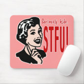 Tapis De Souris Conception drôle du jour de mère (Avec souris)