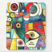 Tapis De Souris Conception du cubisme (Devant)