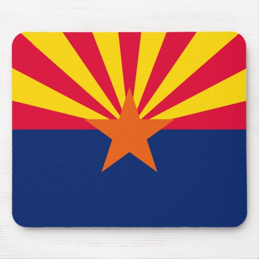 Tapis De Souris Conception du drapeau de l'État de l'Arizona (Devant)