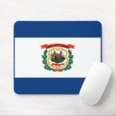 Tapis De Souris Conception du drapeau de l'État de Virginie-Occide (Avec souris)
