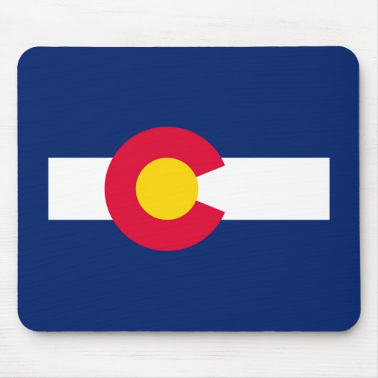 Tapis De Souris Conception du drapeau de l'État du Colorado (Devant)