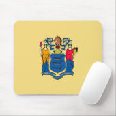 Tapis De Souris Conception du drapeau de l'État du New Jersey (Avec souris)
