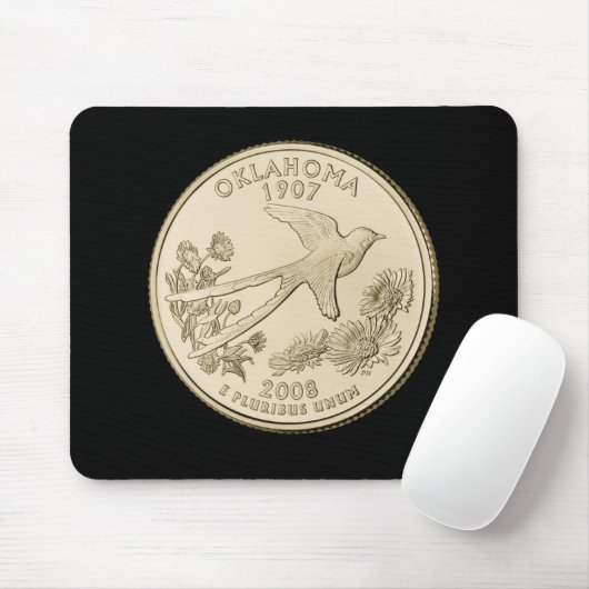 Tapis De Souris Conception du quartier public de l'Oklahoma teinté (Avec souris)
