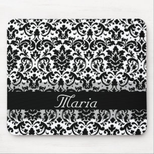Tapis De Souris Conception élégante de calligraphie de damassé