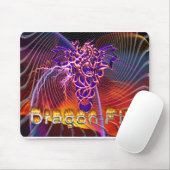 Tapis De Souris Conception époustouflante de feu de dragon (Avec souris)