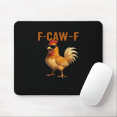 Tapis De Souris Conception esthétique classique de poulet F-Caw-F (Avec souris)