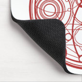 Tapis De Souris Conception étrangère rouge (Coin)