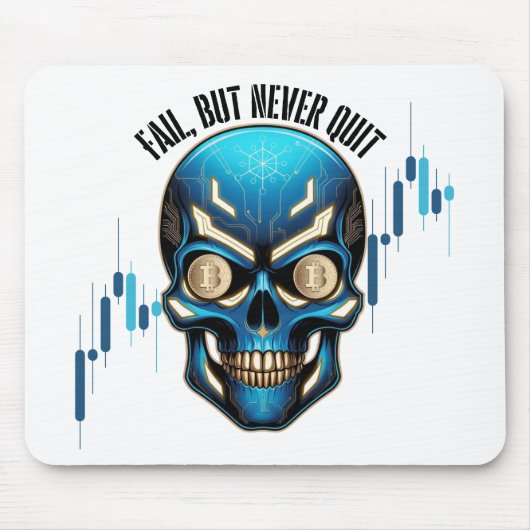 Tapis De Souris Conception Fantastique | Crypto Btc | Motivation | (Devant)