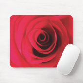 Tapis De Souris Conception florale de fleur de rose rouge (Avec souris)