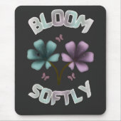 Tapis De Souris Conception florale de printemps Bloom Softly Paste (Devant)