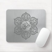 Tapis De Souris Conception florale en acier d'ohm (Avec souris)