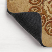 Tapis De Souris Conception florale en pierre d'Aum (Coin)