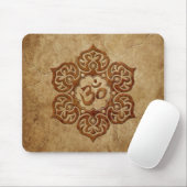 Tapis De Souris Conception florale en pierre d'Aum (Avec souris)