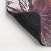 Tapis De Souris Conception florale marron abstraite 1 (Coin)