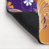 Tapis De Souris conception florale rayée (Coin)