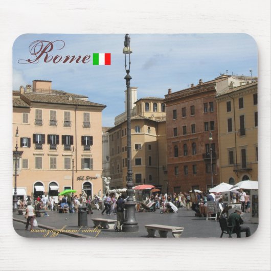 Tapis De Souris Conception fraîche de mousepad de Rome Italie (Devant)