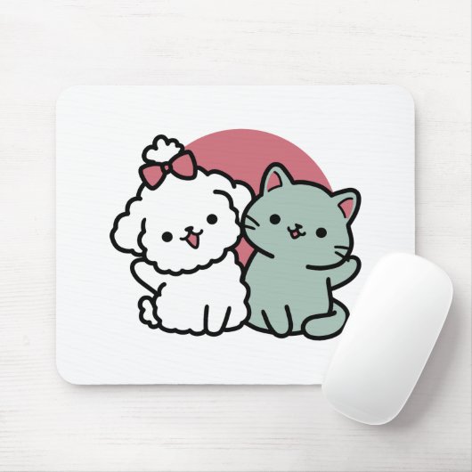 Tapis De Souris Conception "Fur-Real Friends Forever" (Avec souris)