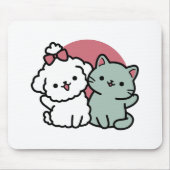 Tapis De Souris Conception "Fur-Real Friends Forever" (Devant)
