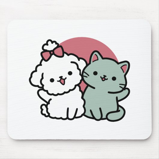 Tapis De Souris Conception "Fur-Real Friends Forever" (Devant)