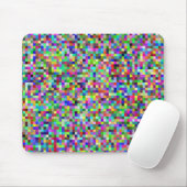 Tapis De Souris conception géométrique colorée (Avec souris)