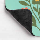 Tapis De Souris Conception graphique de fleurs et de papillons col (Coin)