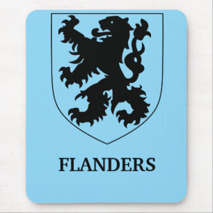 Tapis De Souris Conception graphique de l'art du Lion des Flandres