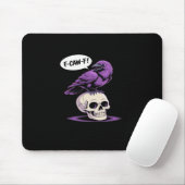 Tapis De Souris Conception graphique d'humour d'Halloween de crâne (Avec souris)