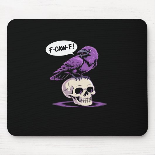 Tapis De Souris Conception graphique d'humour d'Halloween de crâne (Devant)