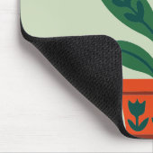 Tapis De Souris Conception graphique divisée florale et papillon c (Coin)