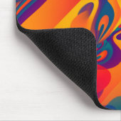 Tapis De Souris Conception graphique transparente - jaune rouge I (Coin)