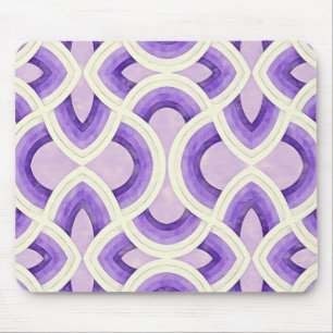 Tapis De Souris Conception Groovy Vintage En Orchidée Améthyste Li