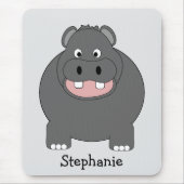 Tapis De Souris Conception Hippopotame (Devant)
