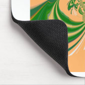 Tapis De Souris Conception jaune vert. (Coin)