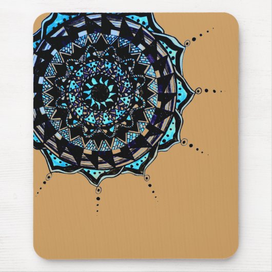 Tapis De Souris Conception Mandala (Devant)