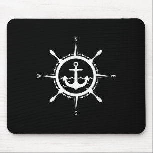Tapis De Souris Conception maritime d'ancrage comp avec comp capit