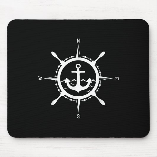 Tapis De Souris Conception maritime d'ancrage comp avec comp capit (Devant)