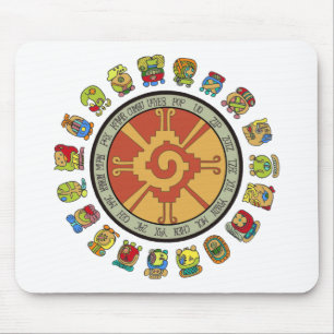 Tapis De Souris Conception maya de calendrier