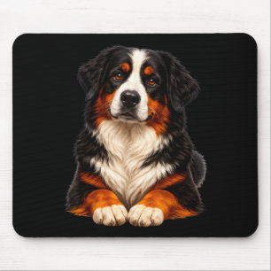 Tapis De Souris Conception mignon amoureux de chien bernois de mon
